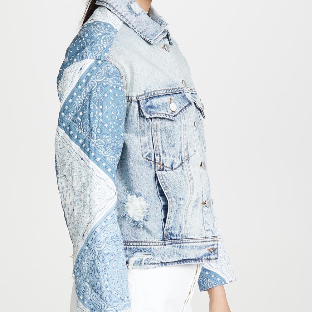 Anthropologie Blanknyc patchwork denim jacket - Picture 6 of 10